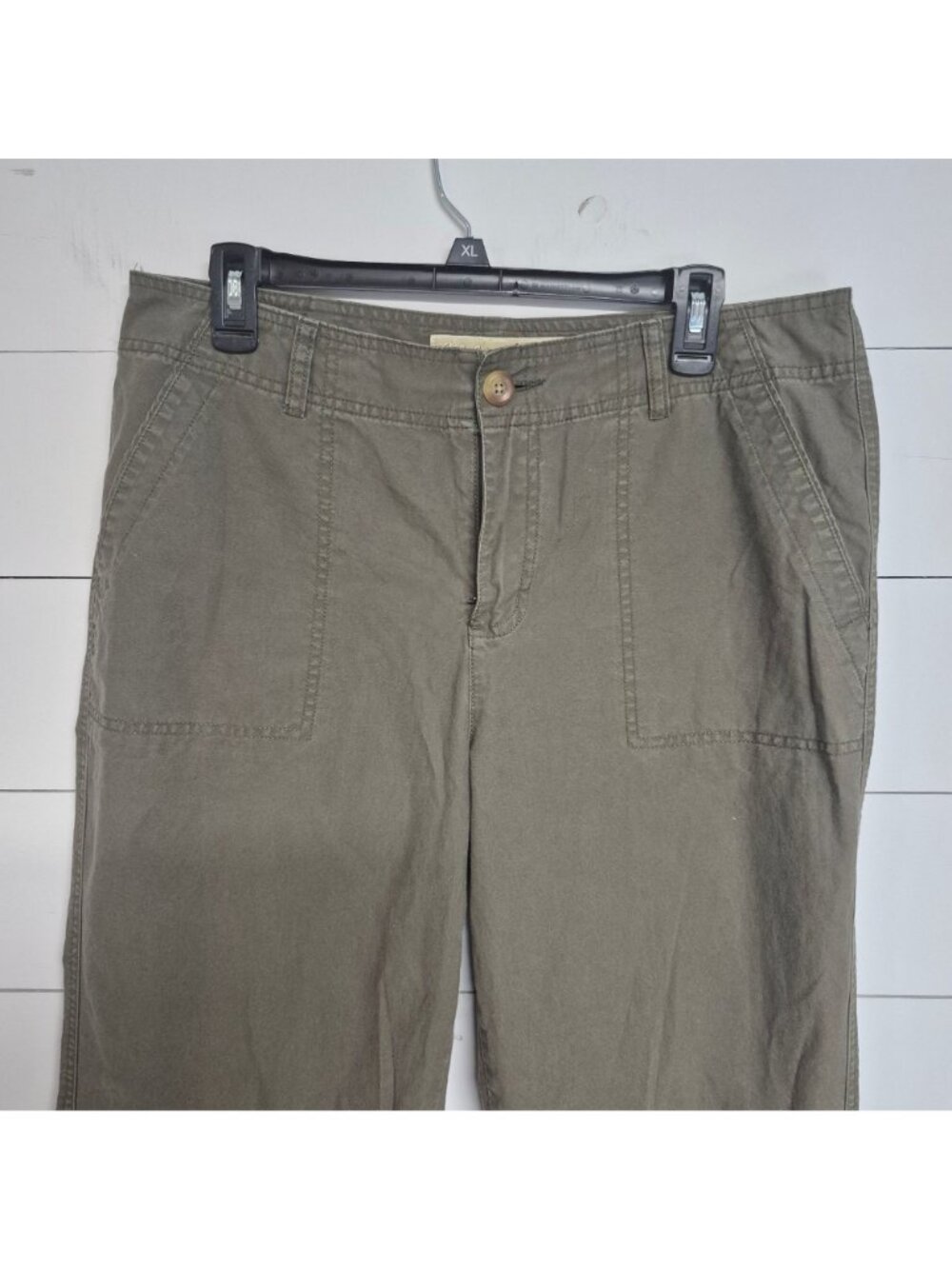 Cabelas Casuals Womens Olive Green Cargo Pants Size 14 Regular - Picture 2 of 8